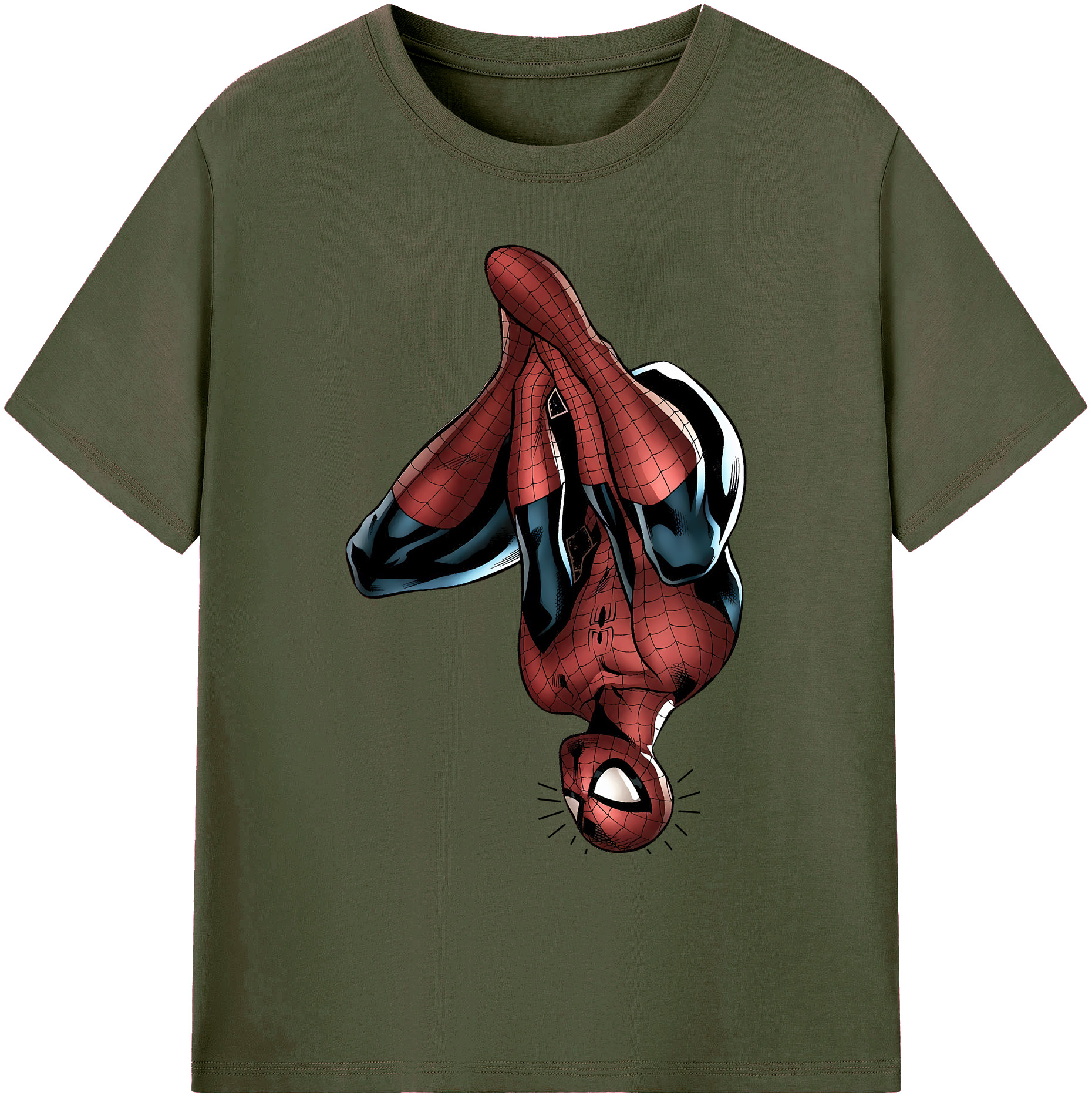 （画像用） Spider Man スパイダーマン 綿100％ メンズ半袖Tシャツ｜肌触りやわらか＆通気性